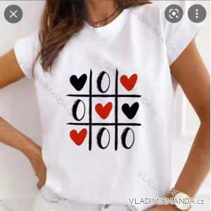 T-Shirt Kurzarm Frauen (S / M ONE SIZE) ITALIENISCHE MODE IMWA21017