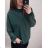 Tunika / Bluse Langarm Damen Oversized (3XL / 4XL ONE SIZE) ITALIAN FASHION IMWQ2191650