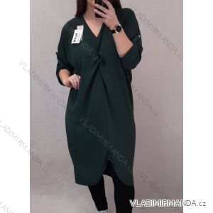 Übergroßes Maxi-Langarm-Kleid (2XL / 3XL ONE SIZE) ITALIAN FASHION IMWD2120148