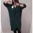 Übergroßes Maxi-Langarm-Kleid (2XL / 3XL ONE SIZE) ITALIAN FASHION IMWD2120148