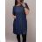 Denim Short Summer Damen trägerloses Kleid (uni s / l) ITALIAN FASHION IM720103