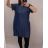 Denim Short Summer Damen trägerloses Kleid (uni s / l) ITALIAN FASHION IM720103