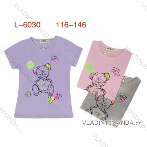 Mädchen Jugend Kurzarm T-Shirt (116-146) SEZON JS-7018