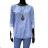 Langarmhemd für Damen (S / M ONE SIZE) ITALIAN FASHION IMWK21010