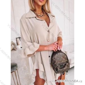 Kleid mit 3/4 Ärmeltasche für Damen (uni sl) ITALIAN Fashion IMWD20529