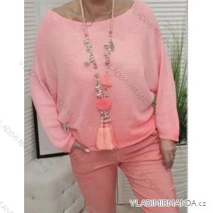 Damen dünner Langarmpullover (S / M ONE SIZE) ITALIAN FASHION IMWA216590