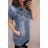 Denim Kurzarm Kleid Damen (s-xl) GOURD MA120GD6047-J 4XL <p>blau</p>