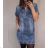 Denim Kurzarm Kleid Damen (s-xl) GOURD MA120GD6047-J 4XL <p>blau</p>
