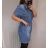 Denim Kurzarm Kleid Damen (s-xl) GOURD MA120GD6047-J 6XL blau