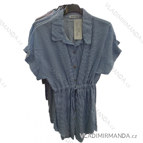 Langärmliges Tunika-Hemd (uni xl-3xl) ITALIENISCHE Mode IM720024
