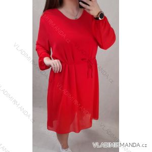 Kleid mit 3/4 Ärmeltasche für Damen (uni sl) ITALIAN Fashion IM3181746