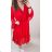 Kleid mit 3/4 Ärmeltasche für Damen (uni sl) ITALIAN Fashion IM3181746