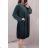 Langarmkleid mit Anhänger Damen Oversized (3XL / 4XL ONE SIZE) ITALIAN FASHION IMWQ2115022/DR 5XL grün