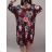 Langarmkleid mit Anhänger Damen Oversized (3XL / 4XL ONE SIZE) ITALIAN FASHION IMWQ2115022 3xl / 4xl weiß