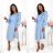 Sommerkleid Langarm geblümte Damen (UNI S / L) ITALIAN FASHION IMK20150