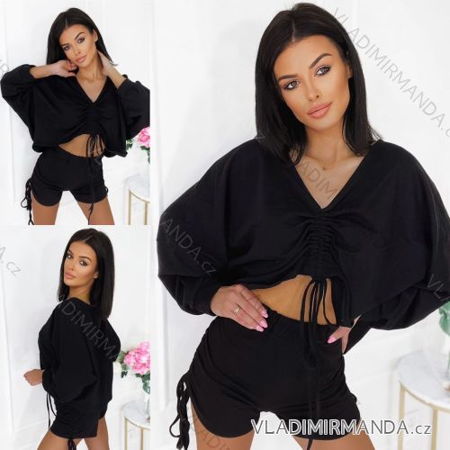 Kleid mit Knöpfen und geknöpften Damen (uni s-m) ITALIAN FASHION IM2203948
