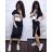 Sommerkleid Langarm geblümte Damen (UNI S / L) ITALIAN FASHION IMK20150