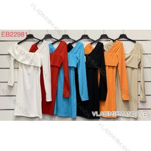 Sommerkleid Langarm geblümte Damen (UNI S / L) ITALIAN FASHION IMK20150