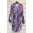 Sommerkleid Langarm geblümte Damen (UNI S / L) ITALIAN FASHION IMK20150