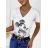 T-Shirt Kurzarm Frauen (S / M ONE SIZE) ITALIENISCHE MODE IMWK21002