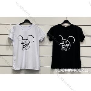 T-Shirt Kurzarm Frauen (S / M ONE SIZE) ITALIENISCHE MODE IMWK21002