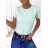 T-Shirt Kurzarm Frauen (S / M ONE SIZE) ITALIENISCHE MODE IMWK21002