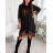 Kleid mit 3/4 Ärmeltasche für Damen (uni sl) ITALIAN Fashion IMWD20527