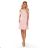 359-1 Ein trapezförmiges Kleid mit Rüschen an den Schultern - Pastellrosa