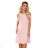 359-1 Ein trapezförmiges Kleid mit Rüschen an den Schultern - Pastellrosa