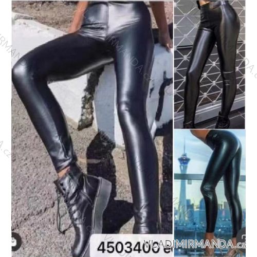 Lange Leggings DAMENLEDER (UNI S-M) ITALIENISCHE MODE IMM20FD3063
