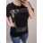 T-Shirt vayage Kurzarm Frauen (uni s / m) ITALIAN FASHIONIM420165 schwarz
