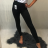 Leggings lange isolierte Damenjeans (S-3XL) TURKISH FASHION TMWL20619 schwarz S/M