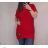 T-Shirt Kurzarm Damen (uni l-2xl) ITALIENISCHE Mode IM11736 L / XL rot