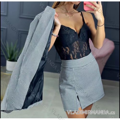 Kleid mit Knöpfen und geknöpften Damen (uni s-m) ITALIAN FASHION IM2203948