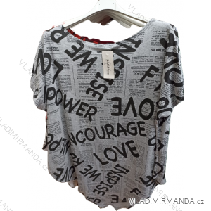 Damen-Kurzarmtunika (uni m / l) ITALIAN FASHION IMBS20015