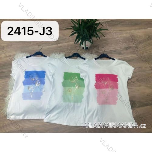 T-Shirt Kurzarm Frauen (UNI S-M) ITALIENISCHE MODE IMM20330