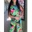 Sommer Tunika Kurzarm und lang gestreiften Rock Frauen (uni xs-m) ITALIENISCHE MODE IM119426