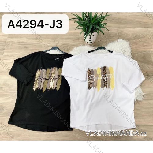 T-Shirt Kurzarm Frauen (UNI S-M) ITALIENISCHE MODE IMM20330