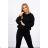 Schwarzes Sweatshirt-Set mit Kapuze