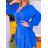 Kleid mit 3/4 Ärmeltasche für Damen (uni sl) ITALIAN Fashion IMWD20527
