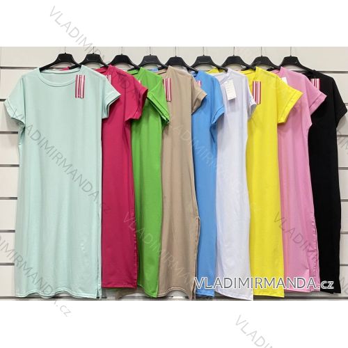 Sommerkleid Langarm geblümte Damen (UNI S / L) ITALIAN FASHION IMK20150