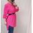 Damen Langarm Tunika Verlängert (L / XL ONE SIZE) ITALIAN FASHION IMD211117 schwarz