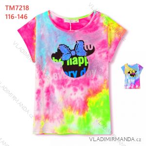 T-Shirt Kurzarm Kinder Mädchen (116-146) KUGO S3227