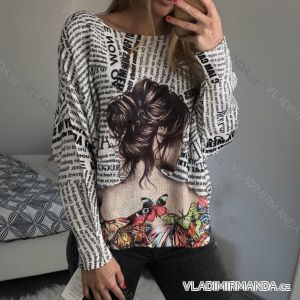 Leichter Damenpullover (uni l / xl) ITALIAN FASHION IMB21452