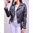 Jacke Winterjacke mit Kapuze und Fell Damen Übergröße (46-54) POLISH FASHION BLI19YP-18057-12 M schwarz
