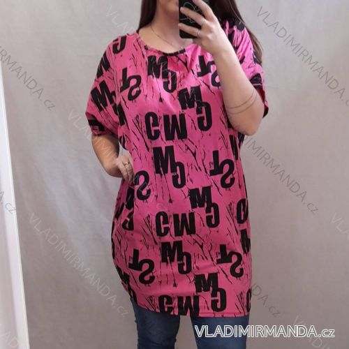 Damen-Kurzarmtunika (uni m / l) ITALIAN FASHION IMBS20015