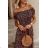 Elegantes Langarmkleid für Damen (S / M / L EINE GRÖSSE) ITALIENISCHE MODE IMWA21002