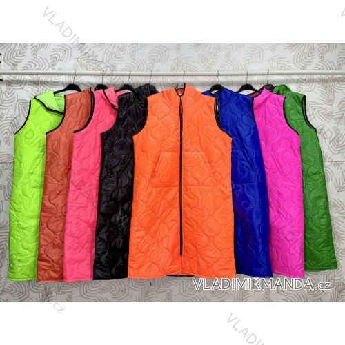 Vesta slabá šusťáková jarní dámský (S/M ONE SIZE) ITALSKÁ MÓDA IMWC221309