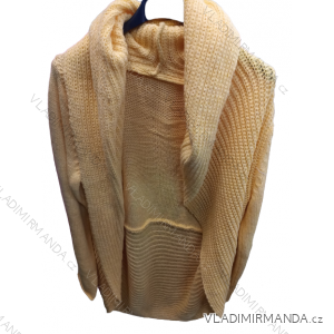 Damen Baumwoll-Cardigan mit Kapuze (uni s / m / l) ITALIAN FASHION IM521007