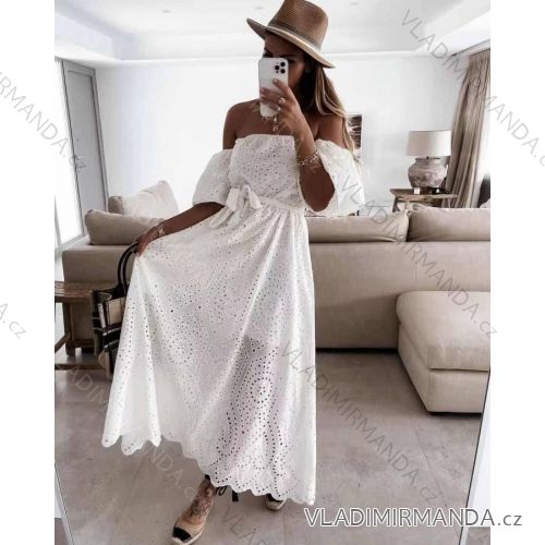 Kleid mit 3/4 Ärmeltasche für Damen (uni sl) ITALIAN Fashion IM3181746